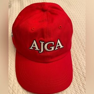 AJGA American Junior Golf Association red baseball hat
